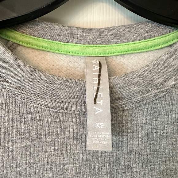 NWT Athleta Round Trip Sweatshirt Dress Grey Heather, Sz Xs - Picture 6 of 7